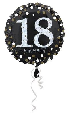 Produktbild von AMSCAN Standard Sparkling Birthday 18 Foli 0 0 0