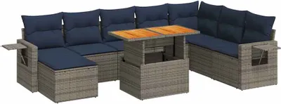 Zdjęcie produktu dla VidaXL 3327190, Granatowy (marynarski), Żywica, Stal, 550 mm, 550 mm, 370 mm