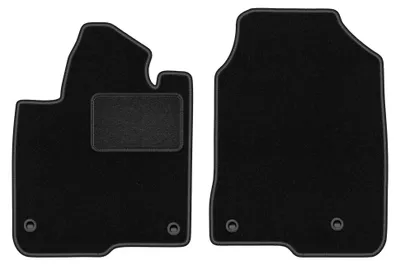Produktbild von Velours-Fußmatten Vorne für Honda ZR-V 2023- (Crossover) – 2-tlg, Schwarz, passgenau – Wielganizator LUX
