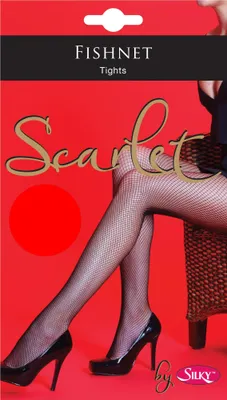 Produktbild von Silky Damen Scarlet Netzstrumpfhose LW212 (Medium) (Rot)