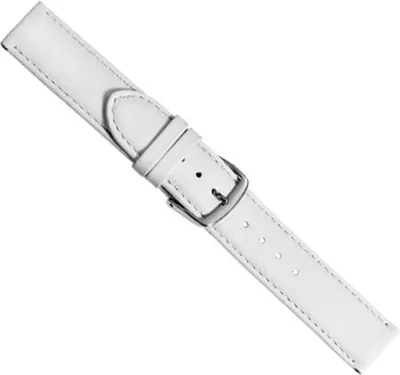 Produktbild von Beach Ersatzband Uhrenarmband Kalbsleder Weiss  20421S, Stegbreite:28mm