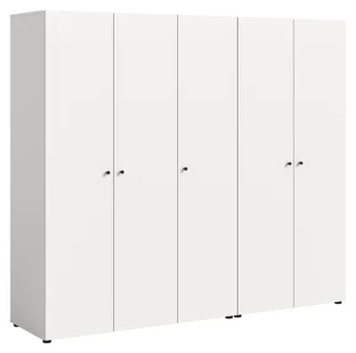 Produktbild von Darwin Kleiderschrank 5 Türen weiß.