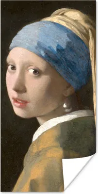 Produktbild von MuchoWow® Poster Das Mädchen mit dem Perlenohrring - Gemälde von Johannes Vermeer 60x120 cm - Wandschmuck