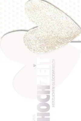 Immagine prodotto di Artebene card embossing-wedding-heart-glitter