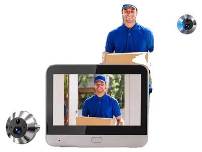 Produktbild von Gucklochkamera, 5MP Auflösung, WiFi-Konnektivität, Türklingel Kamera-a
