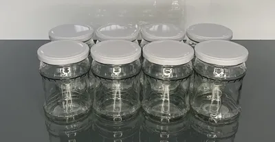 Productafbeelding van Inmaakpotten 540 ml met Deksel (Set van 24)