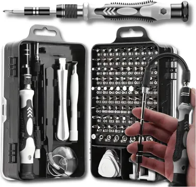 Obrázek produktu pro Sada přesných šroubováků 115 v 1 pro elektronické bity CR-V TORX SCREWDRIVER