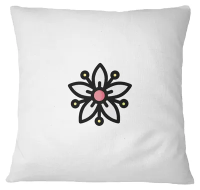 Kissenhülle 45x45 cm, Weiß, Polyester, Reißverschluss