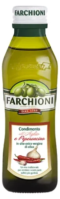 Image de Huile d'olive à l'ail et au piment, 250 ml, marque Farchioni