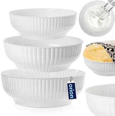 Obrázek produktu pro Orion kuchyňská mísa Kuchyňská mísa Mísa Mísa bílá 2,5/4/5 L 3 ks.