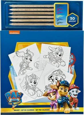 Produktbild von Paw Patrol Malset – 6 bunte Stifte für stundenlangen Malspaß