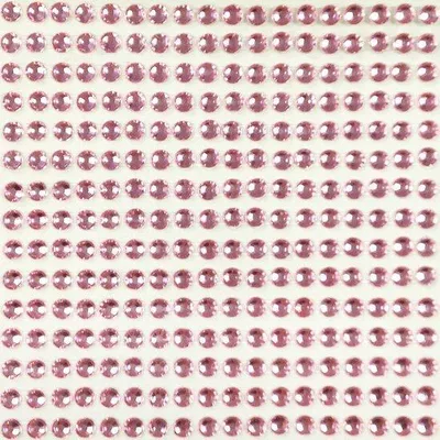 Produktbild von Kristall-Sticker-Set - Diamant-Scheren - Dekorative Knüpfen - Selbstklebend - 4mm - Rosa - 468 Stück