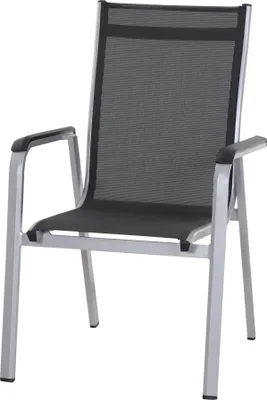 Produktbild von SIENA GARDEN Tesoro Stapelsessel silber Aluminium M29566