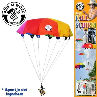 Produktbild von Kids at Work Fallschirm Spielzeug bunt 85 cm für Outdoor-Spaß