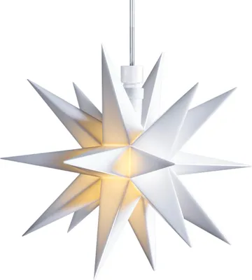 Produktbild von DT Dekostern - 12cm WEISS - Innen - LED - Batteriefach
