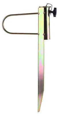 Immagine prodotto di Supporto per ombrellone in ferro, 1 pezzo. Picchetto per il terreno, ideale per giardino o spiaggia. Adatto per ombrelloni con palo da 32-42 mm, altezza 42 cm