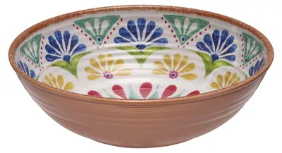 Immagine prodotto di APS 84693 Ciotola ARABESQUE, melamina, Ø 24 cm, altezza 7 cm, 1,5 litri, decoro/aspetto terracotta