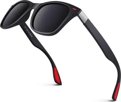Produktbild von GQUEEN Polarisierte Sonnenbrille Herren Damen Leicht Rechteck UV Schutz