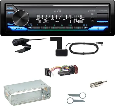 Produktbild von JVC KD-X482DBT Bluetooth Digitalradio Einbauset für Mercedes E-Klasse W124