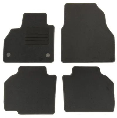 Fußmatten-Set für Renault Kangoo, 01/2008-04/2021, 4-teilig, Schwarz