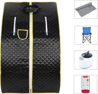 Produktbild von WYCTIN Tragbare 1.8 Dampfsauna Maschine Abnehmen Sauna Steamer Gewichtsverlust Therapie 1000w Schwarz
