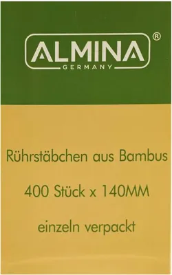 Immagine prodotto di Bastoncini mescolatori in bambù per buffet e cucina, 400 pezzi - 14 cm