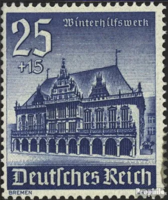 Produktbild von Briefmarken Deutsches Reich 1940 Mi 758 mit Falz Winterhilfswerk: Bauwerke