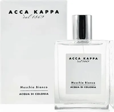 A product shot of a perfume bottle and its box, both on a white background.