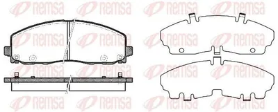 Produktbild von REMSA Bremsbeläge Satz Vorne Bremsklötze für FIAT Freemont (345) 1484.04