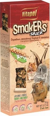 Immagine prodotto di Smakers Snack Jogurtowo-Mniszkowy Per Roditori e Conigli Vitapol 70 g 2 pz.