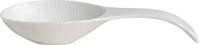 Produktbild von Maxwell & Williams Diamonds Round Ablage für Löffel, Löffelablage, Besteckablage, Porzellan, Weiß, 22.5 cm, DV0139