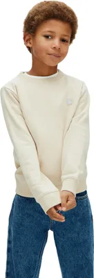 Produktbild von Calvin Klein Kinder Uni Sweatshirt Mini Badge mit Rundhalsausschnitt, Beige (