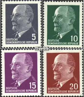 Produktbild von Briefmarken DDR 1961 Mi 845-848 (kompl.Ausgabe) postfrisch Staatsratsvorsitzender Ulbricht, Kleinformat (I)