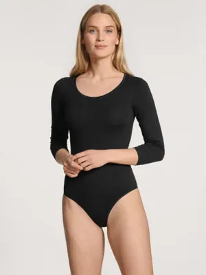 Produktbild von Calida Damen Langarm Body Unterwäsche Schwarz