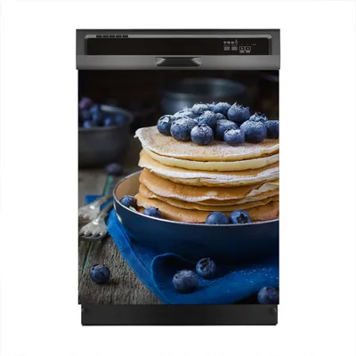 Produktbild von Magnete Dekorative 60x70 cm Küche Magnetmatte Spülmaschine - Pfannkuchen mit Heidelbeere