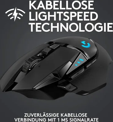 Produktbild von Logitech G G502 Lightspeed Maus rechts RF Wireless Optisch 25600 DPI