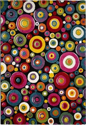 Produktbild von 80x150 cm Kurzflorteppich Relief 22842-110 Multicolor