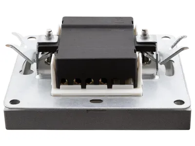 Obrázek produktu pro Přepínač McPower ''Shallow'' 250V/10A, pod omítku, připojení na svorkovnici, antracitová barva