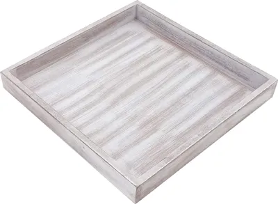 Produktbild von ToCi Dekotablett Holz Tablett 30 x 30 cm Deko Schale Dekoration Shabby Chic Vintage