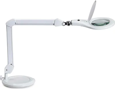 Produktbild von MAUL Lupenleuchte MAULmakro LED 6.500 K Standfuß weiß