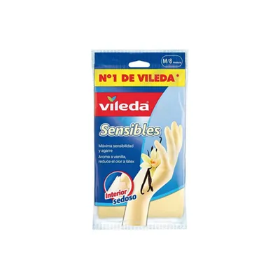 Produktbild von Paar Handschuhe VILEDA extra dünn Vanillearoma - Gröe M