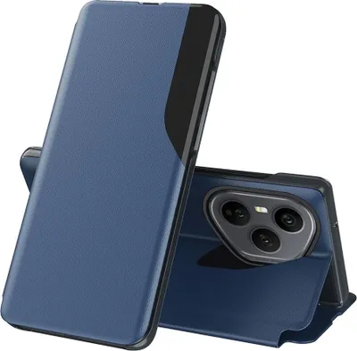 Image de Étui pour HONOR 400 Pro - Coque à rabat Phonesta Smart View Side - Bleu