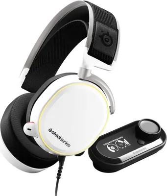 Produktbild von Steelseries Arctis Pro + GameDAC, Kabelgebunden, Gaming, 10 - 40000 Hz, Kopfhörer, Weiß