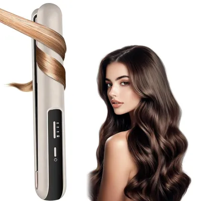 Produktbild von 2-in-1 Haarglätter,kabelloser Haarglätter für Glätten&Locken,keramische Platten,schnell aufheizend,reduziert Frizz,geeignet für alle Haartypen160-200℃
