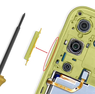 Produktbild von Samsung, Lautstärketaste Ersatzteil Service Pack für Samsung Galaxy A15 5G, Gelb