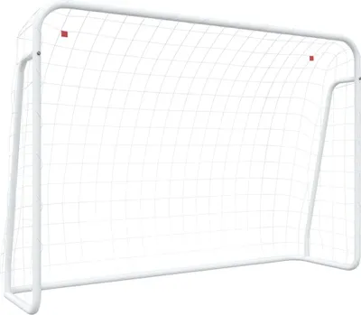 Obrázok produktu pre vidaXL Futbalová bránka so sieťou biela 214x75x152 cm oceľ a polyester