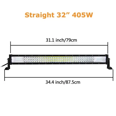 Obrázok produktu pre LED svetelný pás, kombinovaný lúč, kompatibilný s terénnymi vozidlami, 32 palcov 405 W