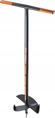 Image de Tarière/foreuse pour jardin - Tarière manuelle - Diamètre 25 cm - Acier robuste - Pour les trous de clôture et de plantation - Utilisation manuelle simple