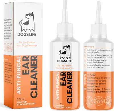 Produktbild von Ohrenreiniger 237ml Natürliche Behandlung für Hunde und Katzen ALOE KOKOSNUSS