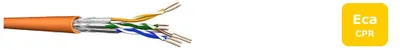 Zdjęcie produktu dla Kabel instalacyjny Draka UC900 HS23, Cat 7, S/FTP, PiMF, pomarańczowy, zwoje po 50 m